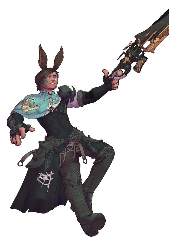 fullbody color and shaded of MontoneBlossom's Aiden