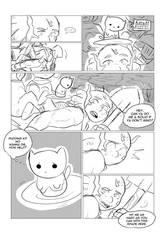 A comic page about Glapis Ralin (my oc) and her job as a judge in the Original Character Tournament, Excalibur Experiment